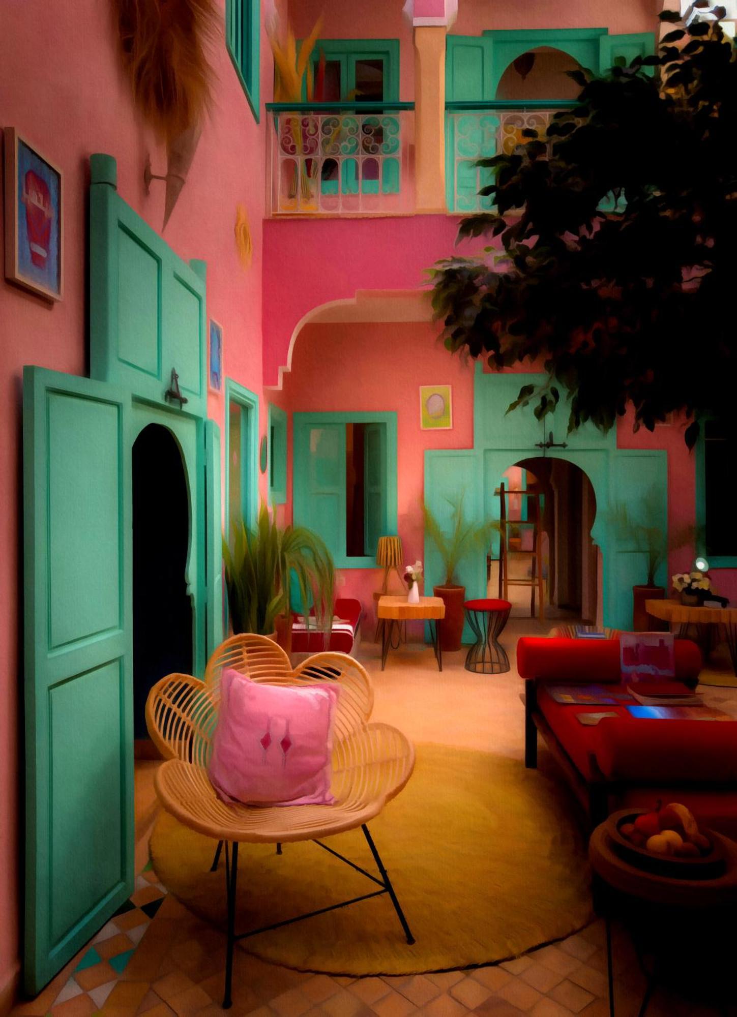 Riad Lauriers Blancs Marrakesh Exteriör bild